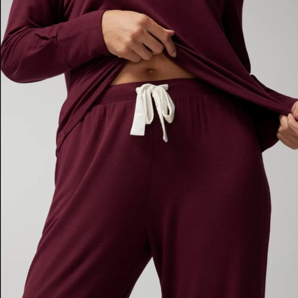 NWT Soma SUNDAY Long-Sleeve V-Neck Set - Picture 6 of 6
